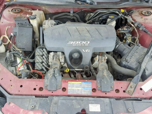 2G2WS522151137576 - 2005 PONTIAC GRAND PRIX MAROON photo 7