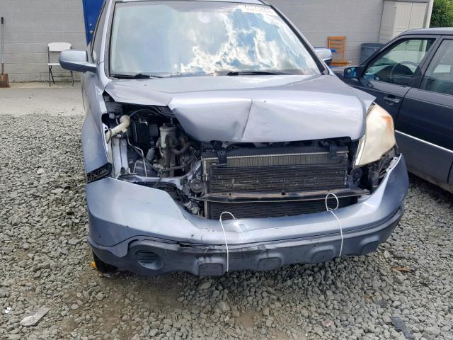 JHLRE38788C039251 - 2008 HONDA CR-V EXL BLUE photo 9