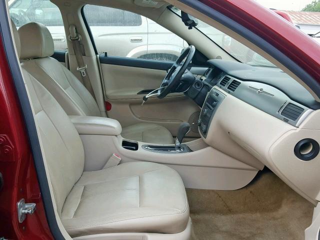 2G1WD58CX79330425 - 2007 CHEVROLET IMPALA SUP RED photo 5