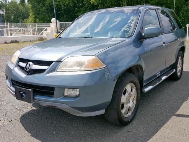 2HNYD18225H549912 - 2005 ACURA MDX BLUE photo 2