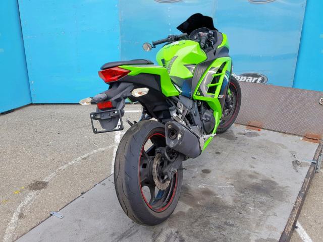 JKAEX8A11EA005713 - 2014 KAWASAKI EX300 A GREEN photo 4