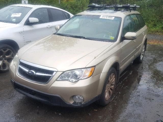 4S4BP86C684324154 - 2008 SUBARU OUTBACK 3. TAN photo 2