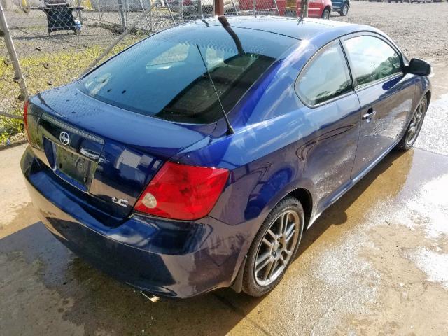 JTKDE177X60091646 - 2006 TOYOTA SCION TC ლურჯი ფოტო 4