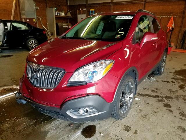 KL4CJ2SMXGB607473 - 2016 BUICK ENCORE SPO RED photo 2