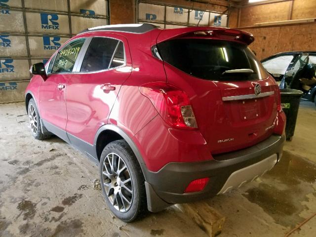 KL4CJ2SMXGB607473 - 2016 BUICK ENCORE SPO RED photo 3