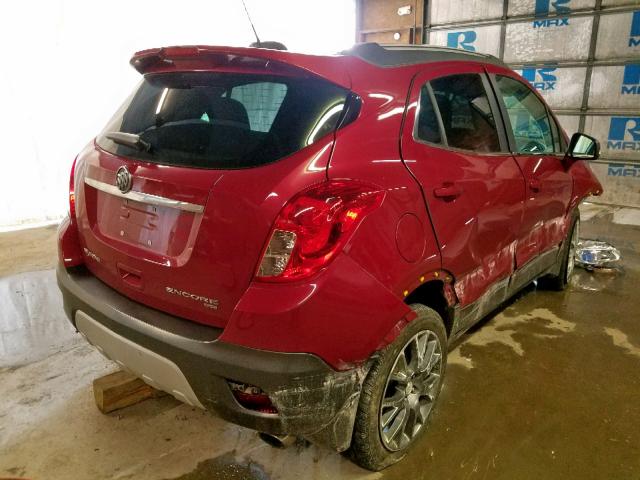 KL4CJ2SMXGB607473 - 2016 BUICK ENCORE SPO RED photo 4