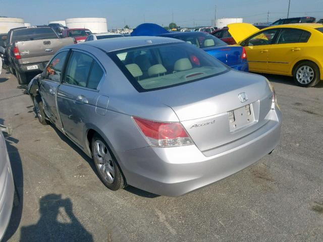 1HGCP26879A102597 - 2009 HONDA ACCORD EXL SILVER photo 3