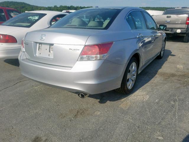 1HGCP26879A102597 - 2009 HONDA ACCORD EXL SILVER photo 4