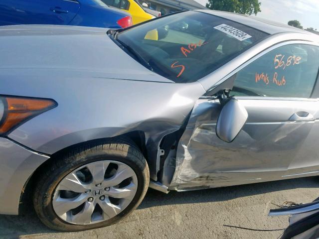 1HGCP26879A102597 - 2009 HONDA ACCORD EXL SILVER photo 9