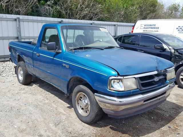 1FTCR10A7VUB12375 - 1997 FORD RANGER GREEN photo 1