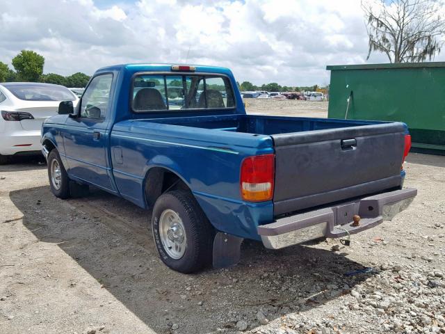 1FTCR10A7VUB12375 - 1997 FORD RANGER GREEN photo 3