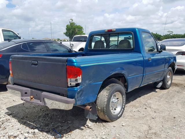 1FTCR10A7VUB12375 - 1997 FORD RANGER GREEN photo 4