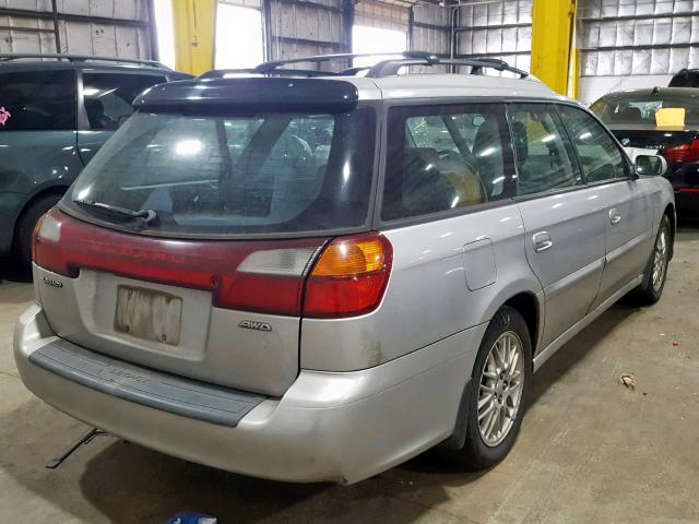 4S3BH625047301961 - 2004 SUBARU LEGACY L S SILVER photo 4