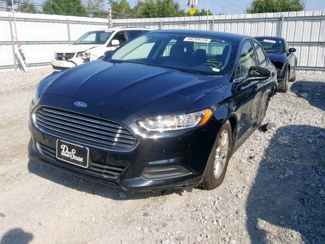 3FA6P0G70GR273111 - 2016 FORD FUSION S BLACK photo 2