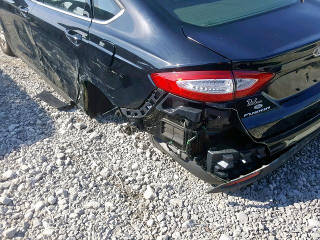 3FA6P0G70GR273111 - 2016 FORD FUSION S BLACK photo 9