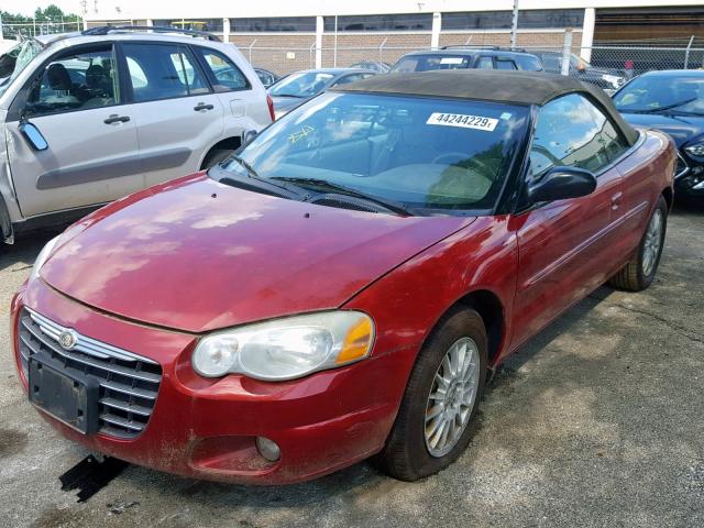 1C3EL55R36N113216 - 2006 CHRYSLER SEBRING TO RED photo 2