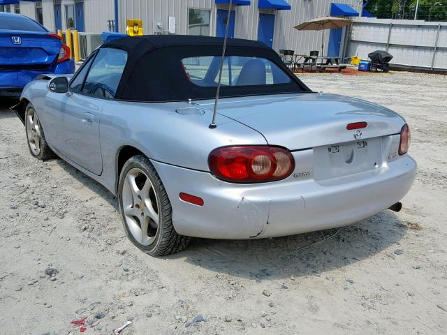 JM1NB353520230351 - 2002 MAZDA MX-5 MIATA SILVER photo 3