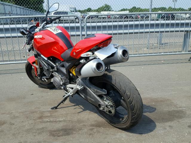 ZDM1RADN7BB040142 - 2011 DUCATI MONSTER 69 RED photo 3