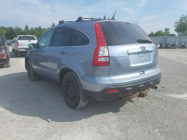 5J6RE48798L815500 - 2008 HONDA CR-V EXL BLUE photo 3