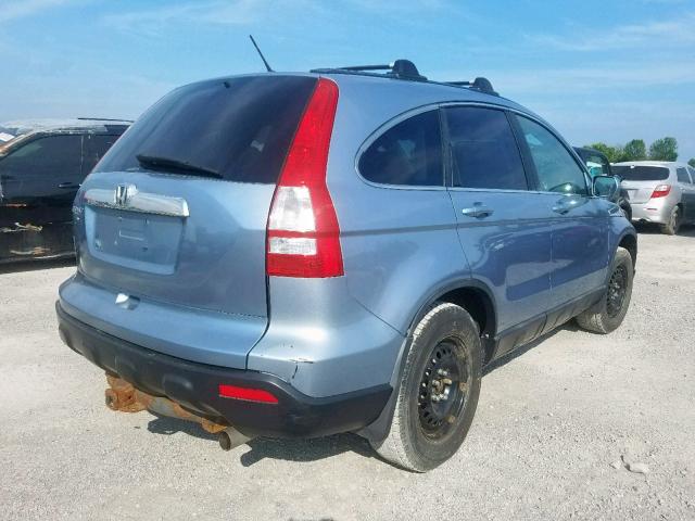 5J6RE48798L815500 - 2008 HONDA CR-V EXL BLUE photo 4