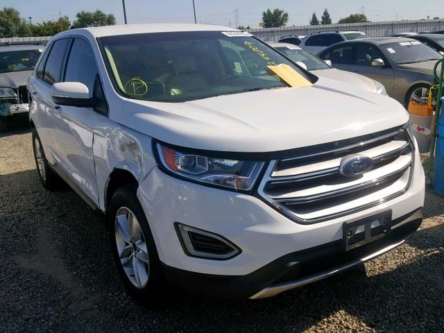 2FMPK4J84GBB67731 - 2016 FORD EDGE SEL WHITE photo 1