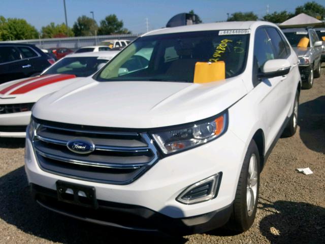 2FMPK4J84GBB67731 - 2016 FORD EDGE SEL WHITE photo 2