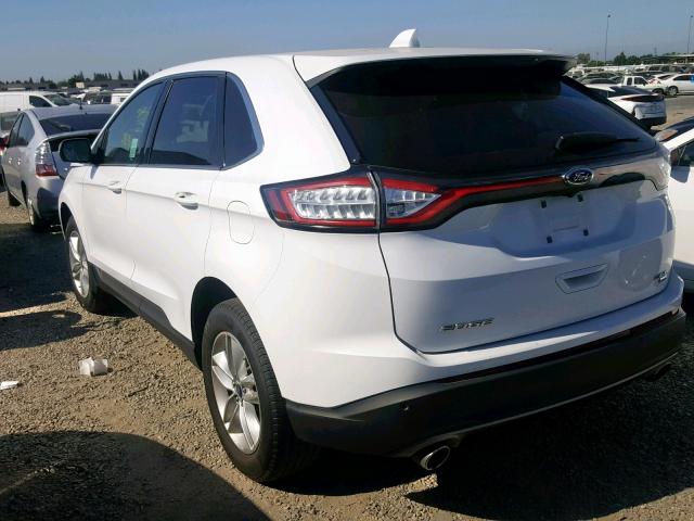 2FMPK4J84GBB67731 - 2016 FORD EDGE SEL WHITE photo 3