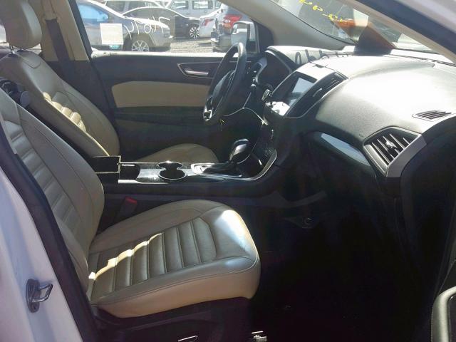 2FMPK4J84GBB67731 - 2016 FORD EDGE SEL WHITE photo 5