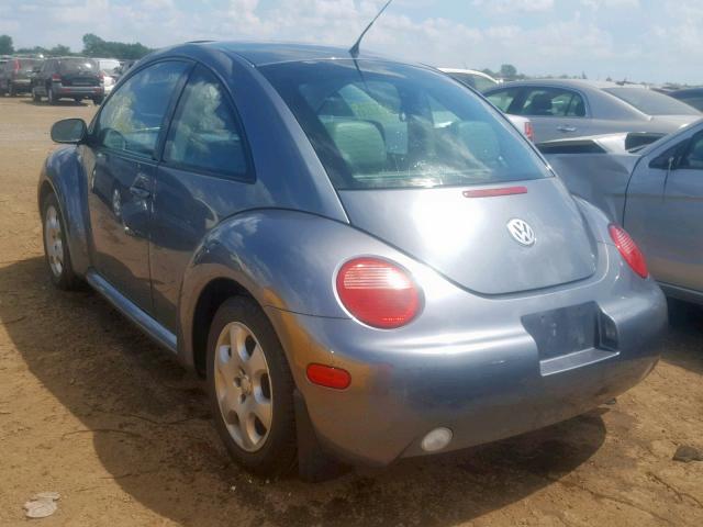 3VWCK21C73M400244 - 2003 VOLKSWAGEN NEW BEETLE ნაცრისფერი ფოტო 3