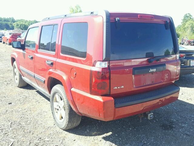 1J8HG48K96C342624 - 2006 JEEP COMMANDER RED photo 3