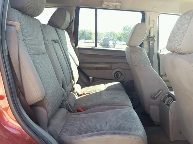 1J8HG48K96C342624 - 2006 JEEP COMMANDER RED photo 6