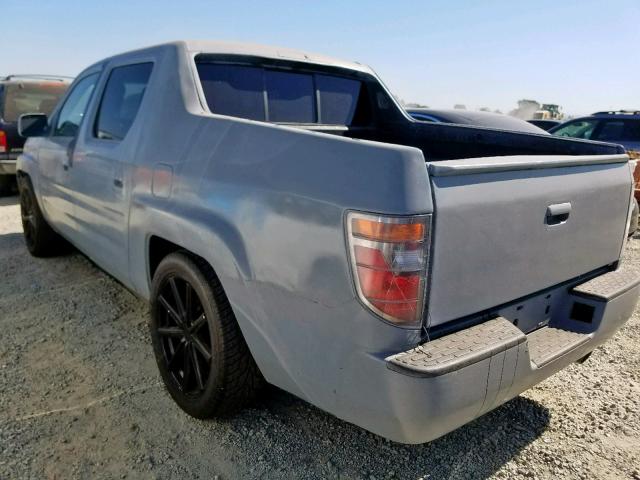 2HJYK16248H506672 - 2008 HONDA RIDGELINE GRAY photo 3