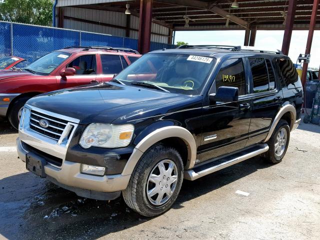 1FMEU64E27UB26510 - 2007 FORD EXPLORER E BLACK photo 2