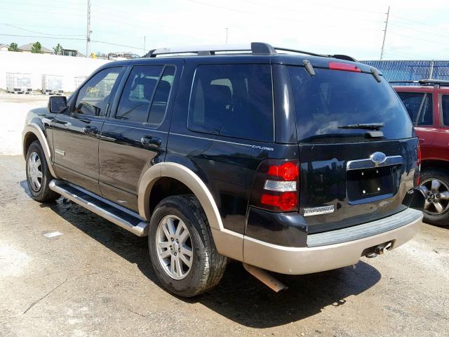 1FMEU64E27UB26510 - 2007 FORD EXPLORER E BLACK photo 3