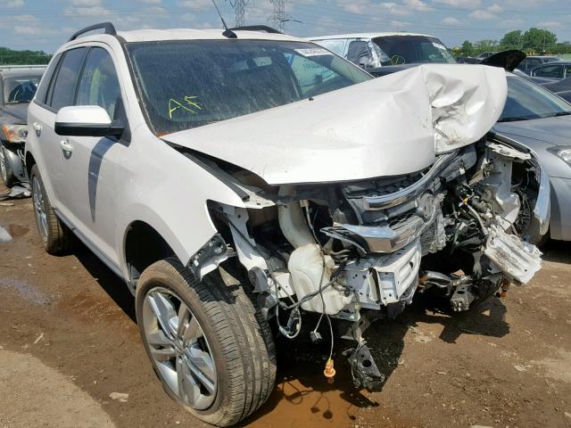 2FMDK3JC5DBA21903 - 2013 FORD EDGE SEL WHITE photo 1