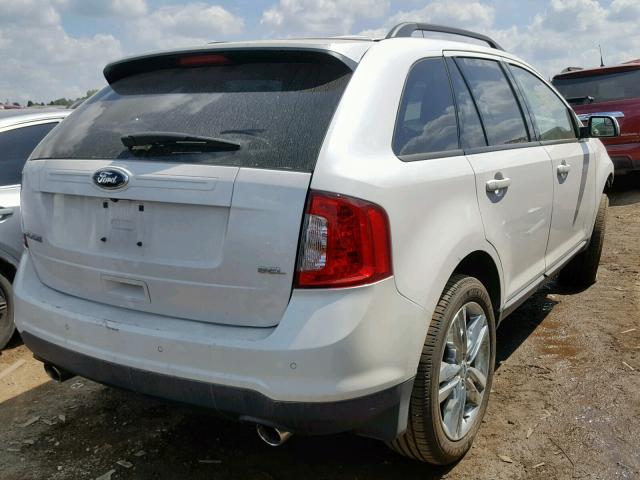 2FMDK3JC5DBA21903 - 2013 FORD EDGE SEL WHITE photo 4