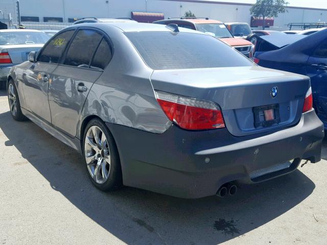 WBANW53508CT49966 - 2008 BMW 550 I GRAY photo 3