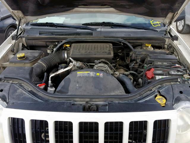 1J4HS48N66C210334 - 2006 JEEP GRAND CHER WHITE photo 7