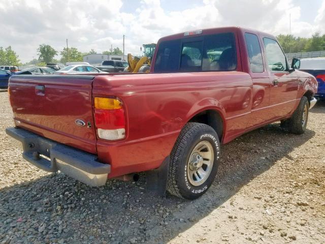 1FTYR14V9XPA17692 - 1999 FORD RANGER SUP MAROON photo 4