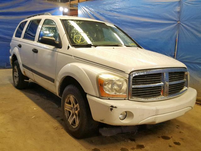 1D4HB48N56F119126 - 2006 DODGE DURANGO SL WHITE photo 1