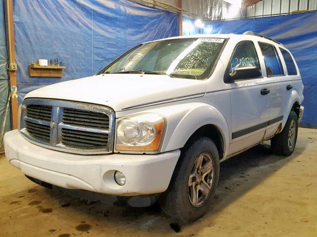 1D4HB48N56F119126 - 2006 DODGE DURANGO SL WHITE photo 2