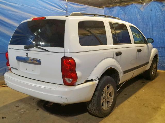 1D4HB48N56F119126 - 2006 DODGE DURANGO SL WHITE photo 4