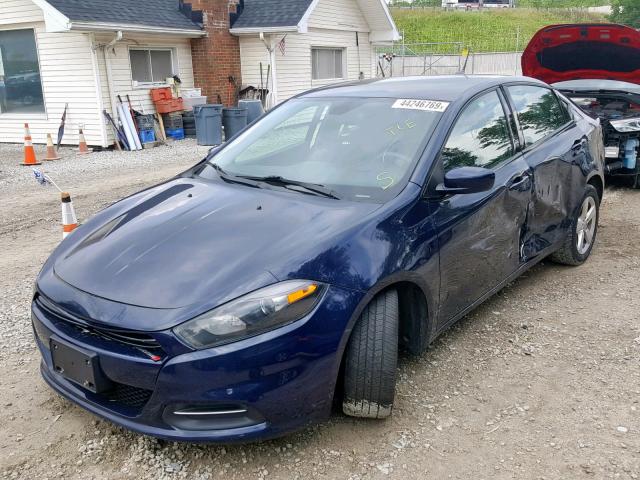 1C3CDFBB6FD212023 - 2015 DODGE DART SXT BLUE photo 2