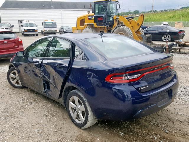 1C3CDFBB6FD212023 - 2015 DODGE DART SXT BLUE photo 3