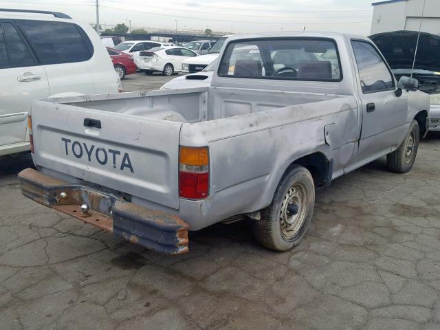 JT4RN81P7K0033714 - 1989 TOYOTA PICKUP 1/2 SILVER photo 4