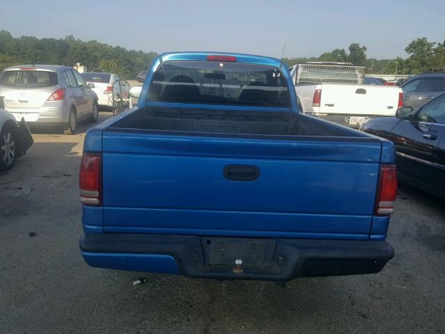 1B7FL26X7WS656968 - 1998 DODGE DAKOTA BLUE photo 6