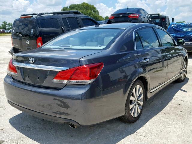 4T1BK3DB8BU409371 - 2011 TOYOTA AVALON BAS GRAY photo 4