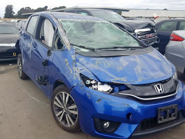 3HGGK5H81FM715764 - 2015 HONDA FIT EX BLUE photo 1