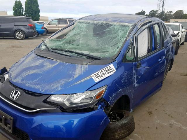 3HGGK5H81FM715764 - 2015 HONDA FIT EX BLUE photo 2