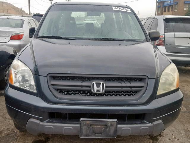 2HKYF18153H584505 - 2003 HONDA PILOT LX BLUE photo 9